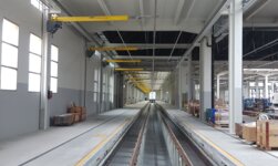 Sicherheitsgebundenes Kransystem Zugwartung Laufkran mit Anti-Kollisionssystem und Fahrbahnüberwachung