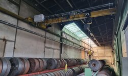 Hallenkran Metallverarbeitung Deckenkran in Lager für Aluminium Walzmatrizen