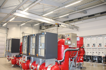 GISKB Leichtkransystem in Transformatoren-Raum GISKB Kransystem mit einseitigem Zwischenbau für optimale Raumnutzung