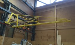 Crane system for the overhead transport of goods
