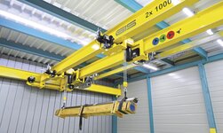 Kransystem für synchrones Heben hallenkran hebt lange, sperrige lasten
