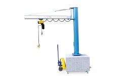 Mobile slewing crane can be conveniently moved to the next work station