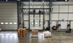 Kransystem mit Schlauchheber Kransystem mit Schlauchheber
